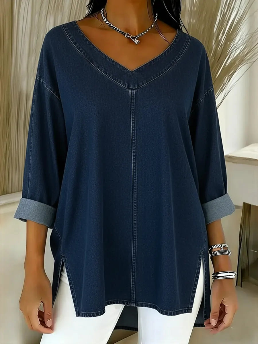 Blusa Mujer Casual Ligera Manga Larga Ajuste Moderno