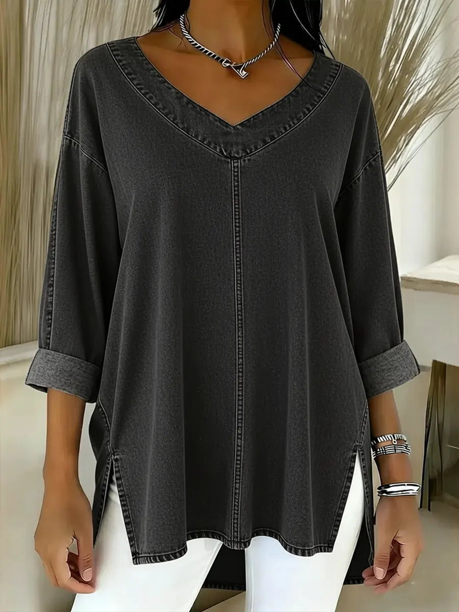 Blusa Mujer Casual Ligera Manga Larga Ajuste Moderno