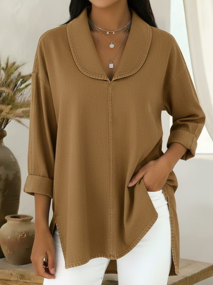 Blusa Mujer Ligera Casual Versátil Manga Larga