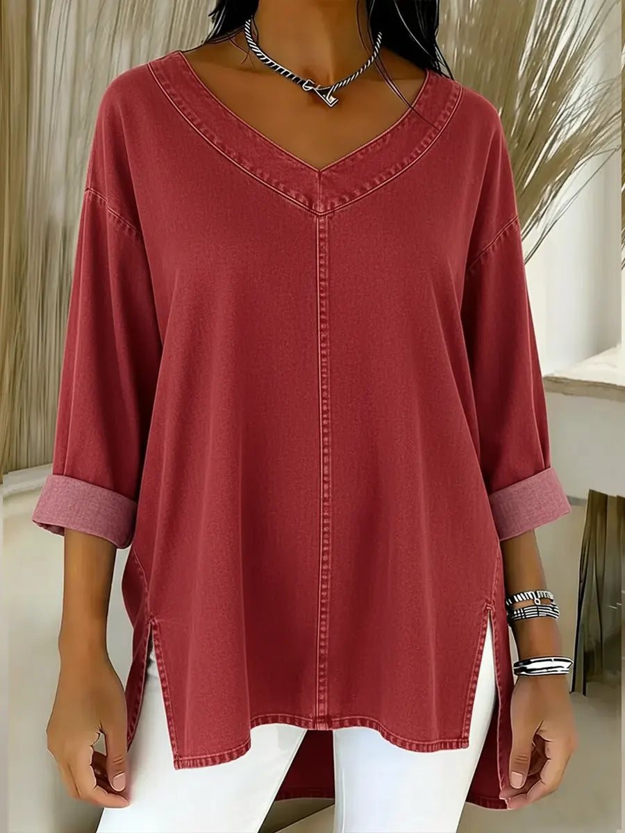 Blusa Mujer Casual Ligera Manga Larga Ajuste Moderno