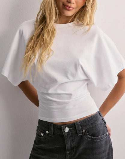 Camisa cropped mujer Algodón estilo relajado oversize