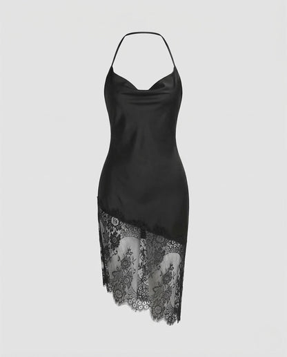 Vestido Lencero Mujer de Encaje Tirantes Ajustados