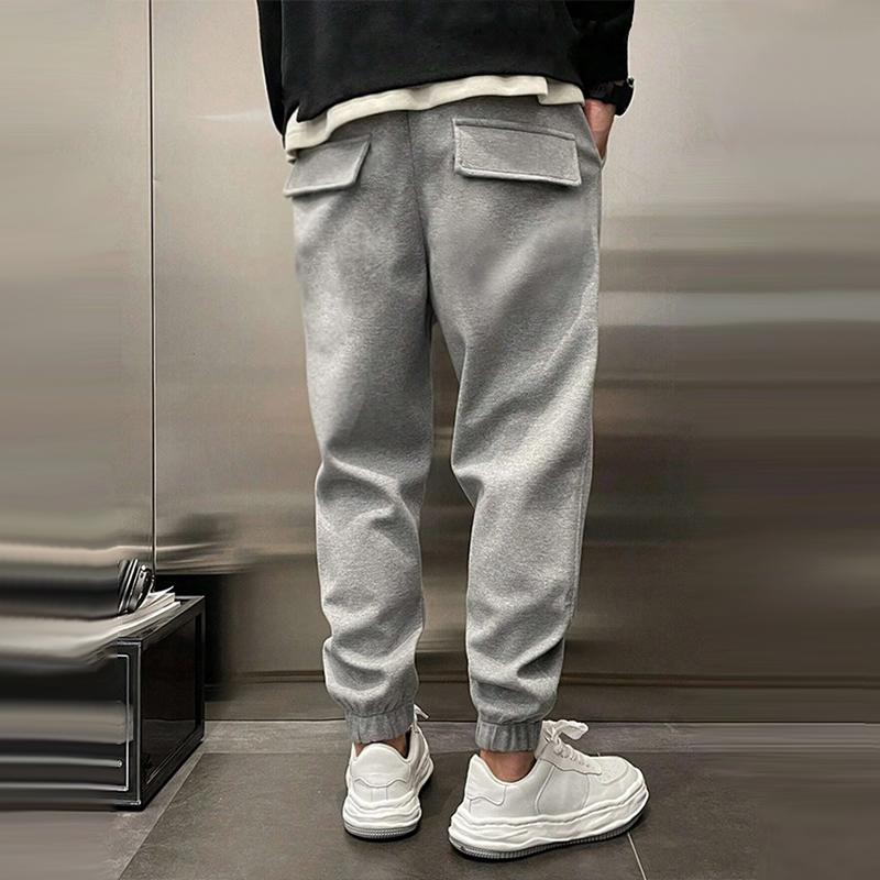 Pantalones Jogger Hombre Algodón Cálido Ajuste Moderno