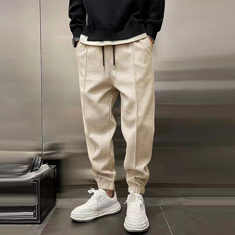 Pantalones Jogger Hombre Algodón Cálido Ajuste Moderno