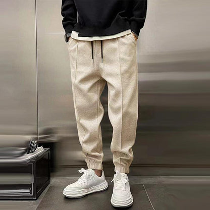 Pantalones Jogger Hombre Algodón Cálido Ajuste Moderno