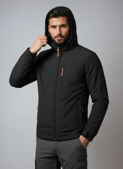Chaqueta impermeable hombre cortavientos ligera