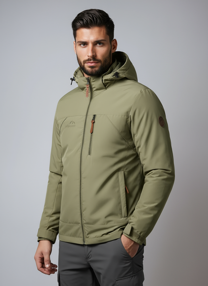 Chaqueta impermeable hombre cortavientos ligera