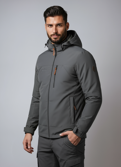 Chaqueta impermeable hombre cortavientos ligera