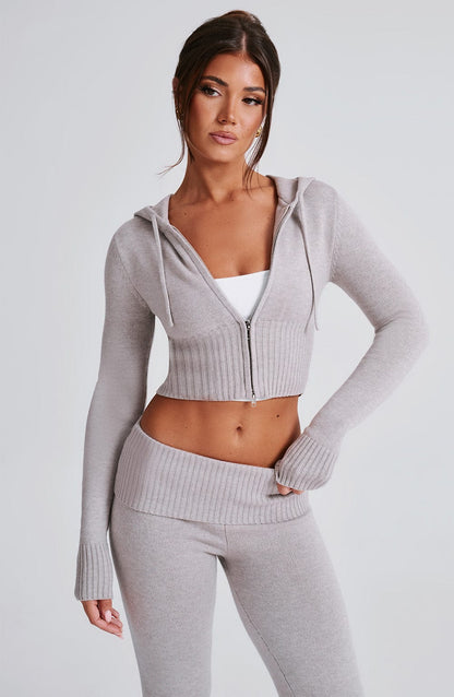 Chaqueta Mujer de Tela Suave Corte Relajado