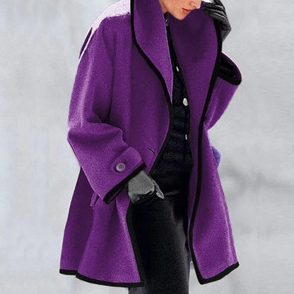 Abrigo Trench Mujer Doble Botonadura Invierno Oversize