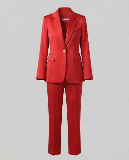 Conjunto Mujer dos Piezas Blazer y Pantalón Ajustado