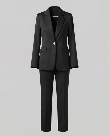 Conjunto Mujer dos Piezas Blazer y Pantalón Ajustado