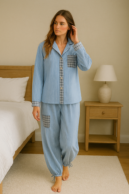 Pijama Mujer de Dos Piezas Suave y Elástico