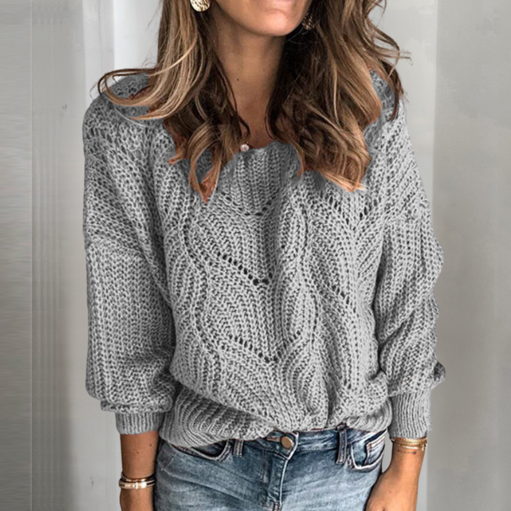 Jersey Mujer de Punto Suave Corte Holgado
