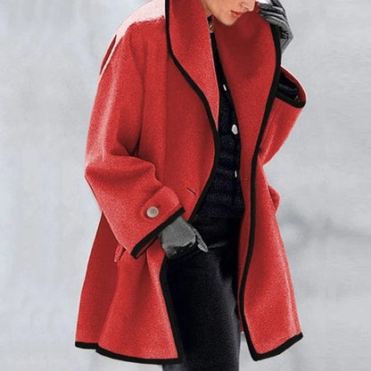 Abrigo Trench Mujer Doble Botonadura Invierno Oversize