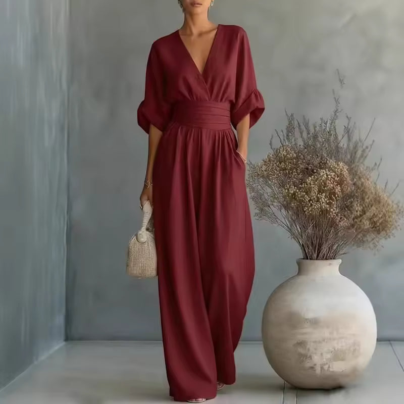 Mono Mujer Elegante Escote en V
