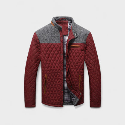 Chaqueta Hombre Acolchada Resistente Corte Clásico