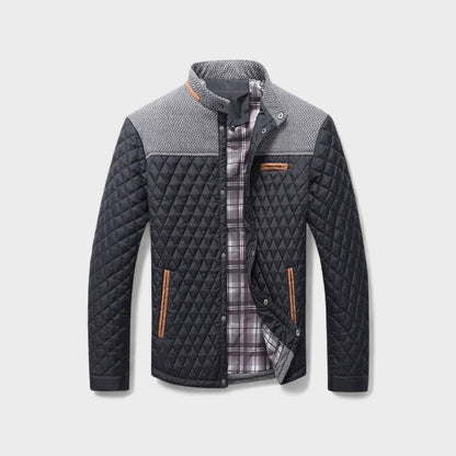 Chaqueta Hombre Acolchada Resistente Corte Clásico