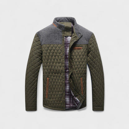 Chaqueta Hombre Acolchada Resistente Corte Clásico