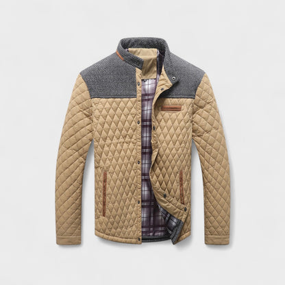 Chaqueta Hombre Acolchada Resistente Corte Clásico