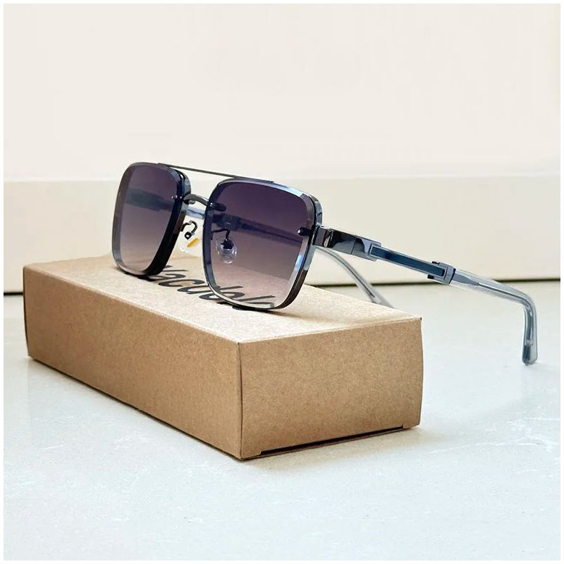 Gafas de sol unisex estilo retro lentes degradados protección UV400