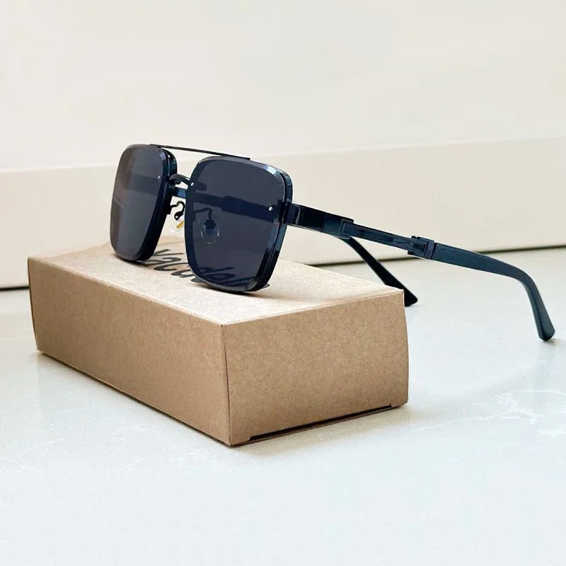 Gafas de sol unisex estilo retro lentes degradados protección UV400