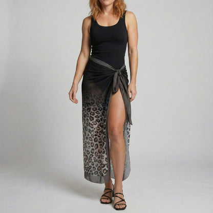 Pareo Envolvente Mujer Estampado Nudo Lateral