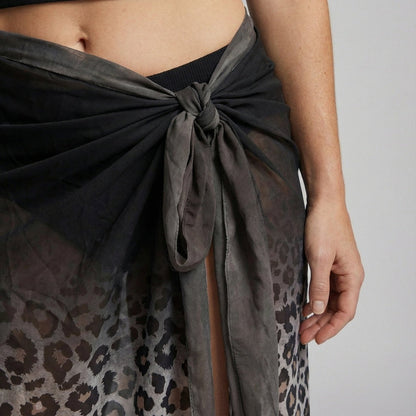 Pareo Envolvente Mujer Estampado Nudo Lateral