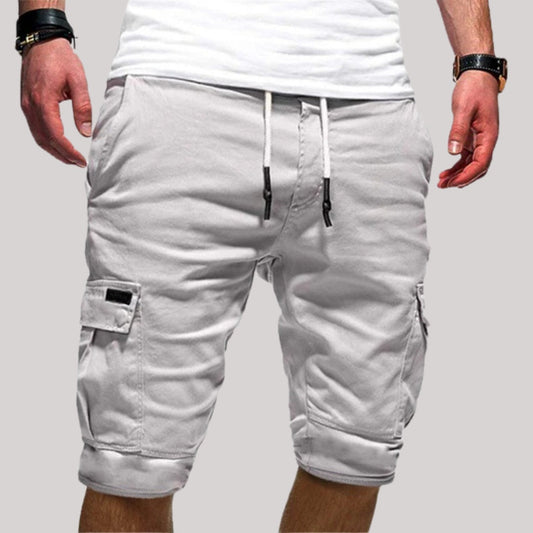 Pantalón Corto Cargo Hombre Algodón Cintura Ajustable - Mavetta