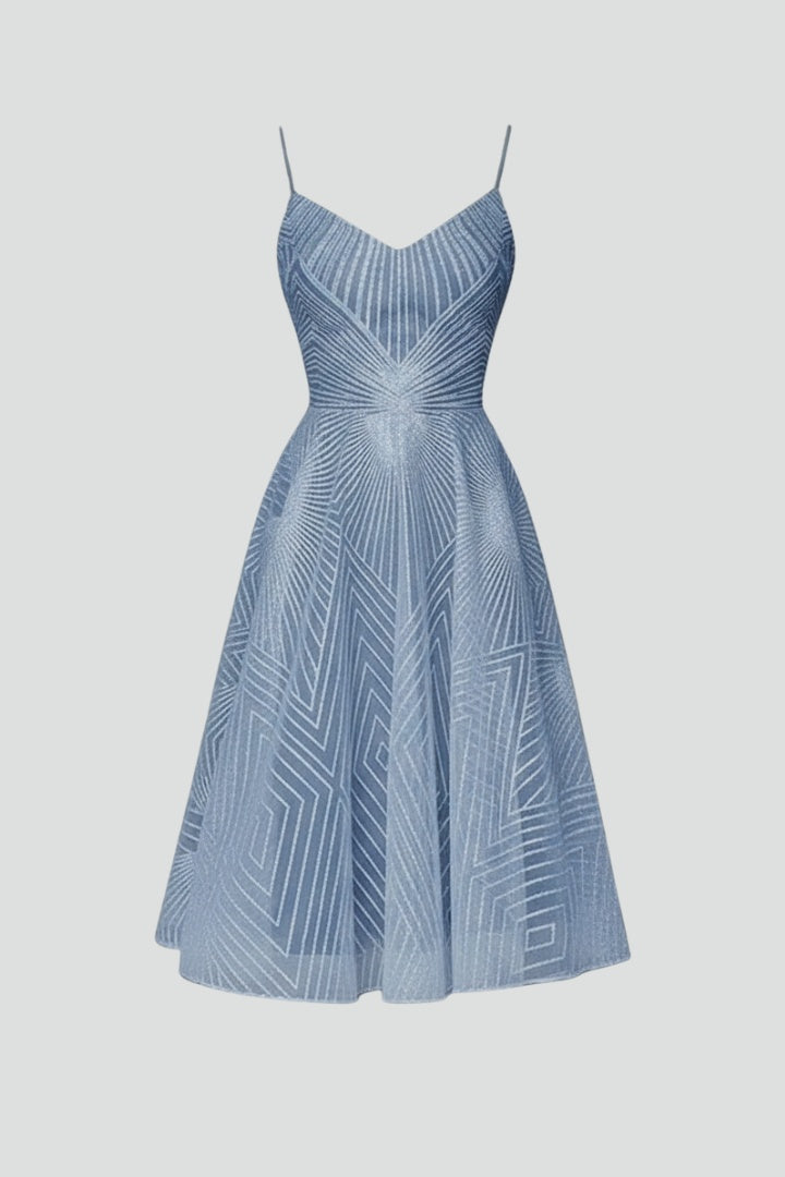 Vestido Midi Mujer Tirantes Escote en V - Mavetta
