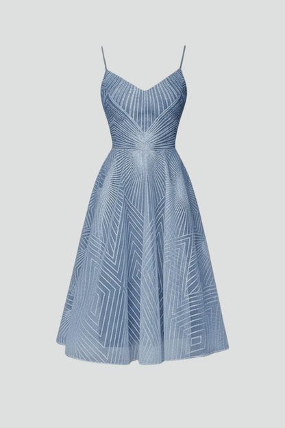 Vestido Midi Mujer Tirantes Escote en V - Mavetta