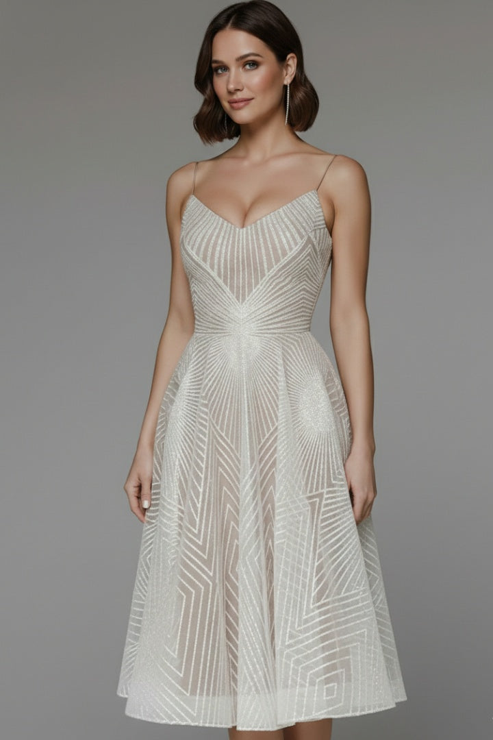 Vestido Midi Mujer Tirantes Escote en V