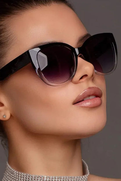Gafas de sol mujer estilo gato lente degradada oversize