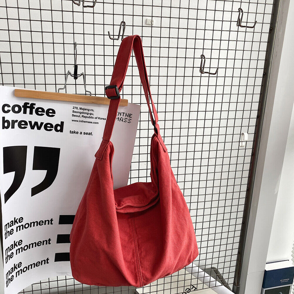 Bolso Mujer de Lona Grande con Cierre Cremallera y Asa Hombro