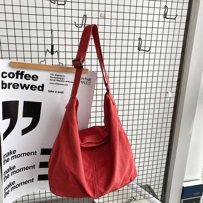 Bolso Mujer de Lona Grande con Cierre Cremallera y Asa Hombro