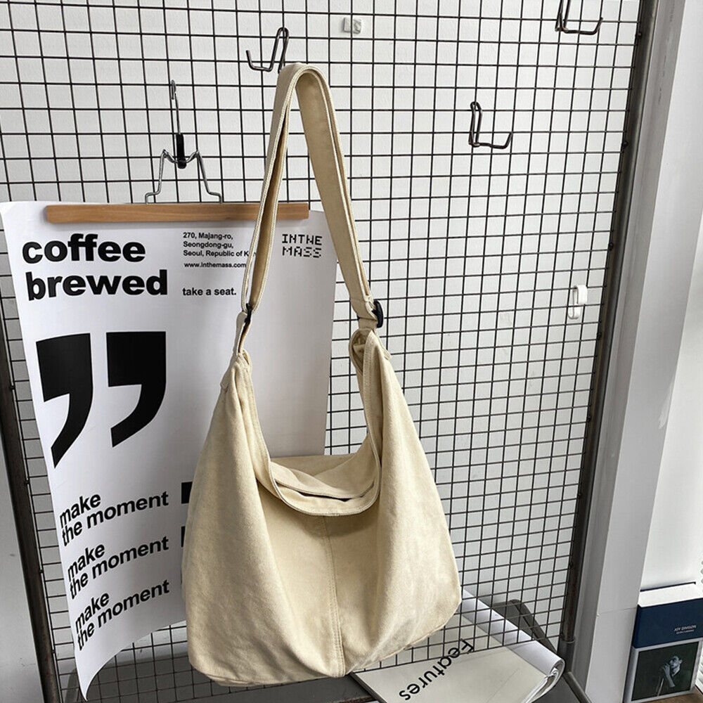 Bolso Mujer de Lona Grande con Cierre Cremallera y Asa Hombro