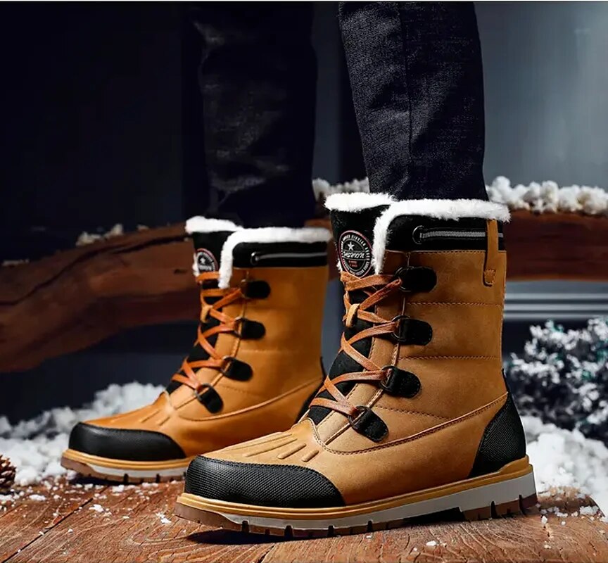 Botas invierno hombre con forro cálido suela antideslizante