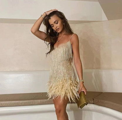 Vestido Cocktail Mujer Ajustado Elegante