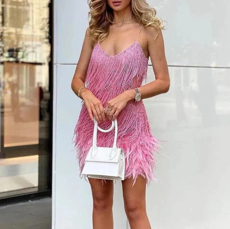 Vestido Cocktail Mujer Ajustado Elegante