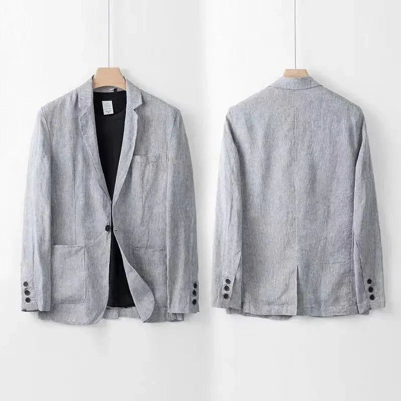 Traje Hombre de Lino Ligero Transpirable Corte Elegante