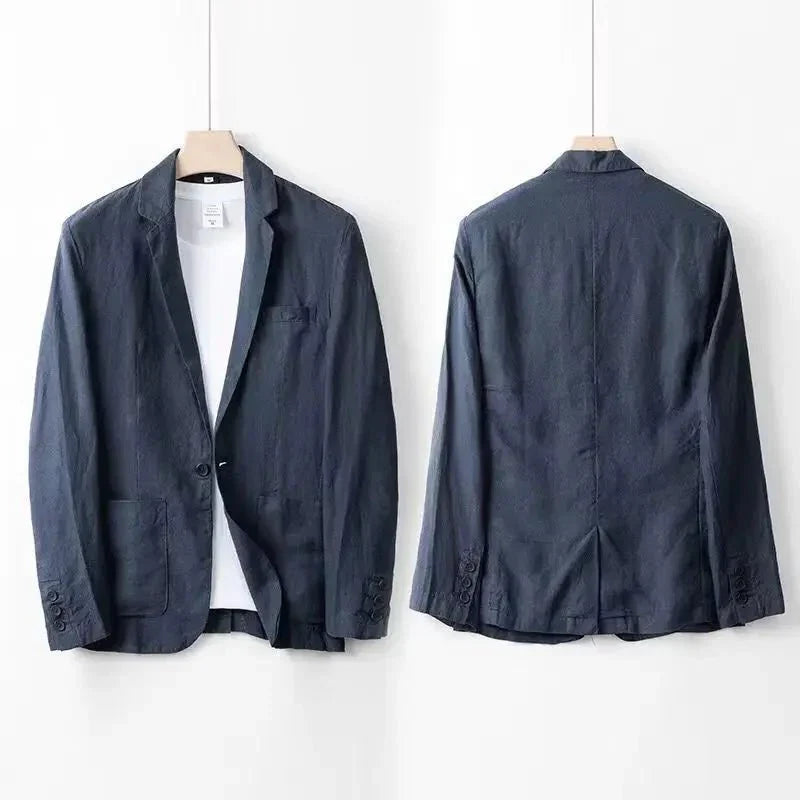 Traje Hombre de Lino Ligero Transpirable Corte Elegante