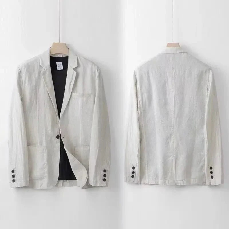 Traje Hombre de Lino Ligero Transpirable Corte Elegante