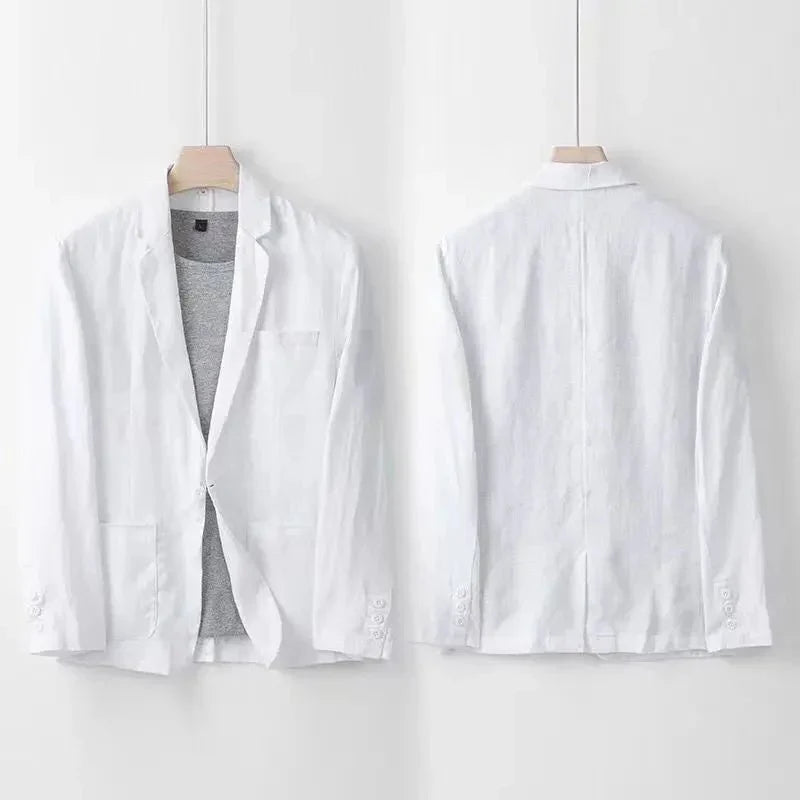 Traje Hombre de Lino Ligero Transpirable Corte Elegante