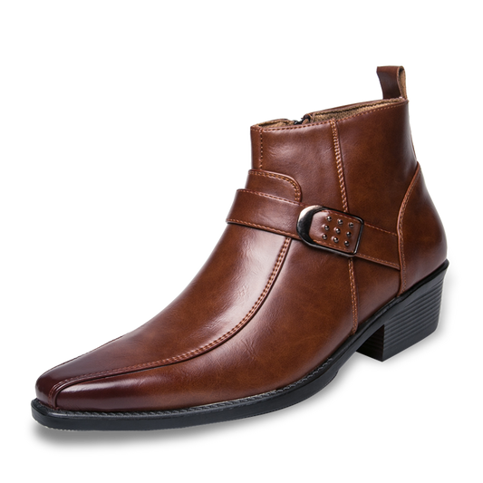 Botas Hombre Puntera Estrecha Hebilla Lateral - Mavetta
