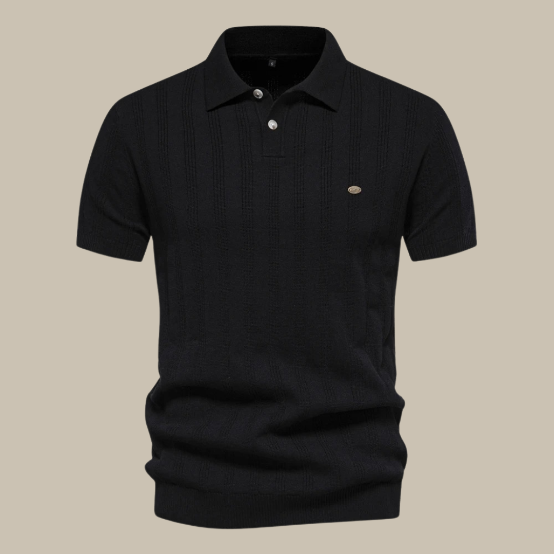 Polo hombre de manga corta con rayas verticales - Mavetta