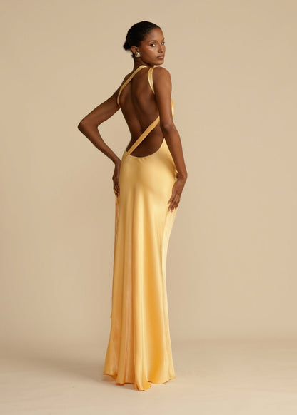 Vestido maxi mujer ligero y elegante corte fluido