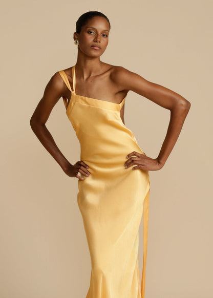 Vestido maxi mujer ligero y elegante corte fluido