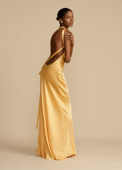 Vestido maxi mujer ligero y elegante corte fluido