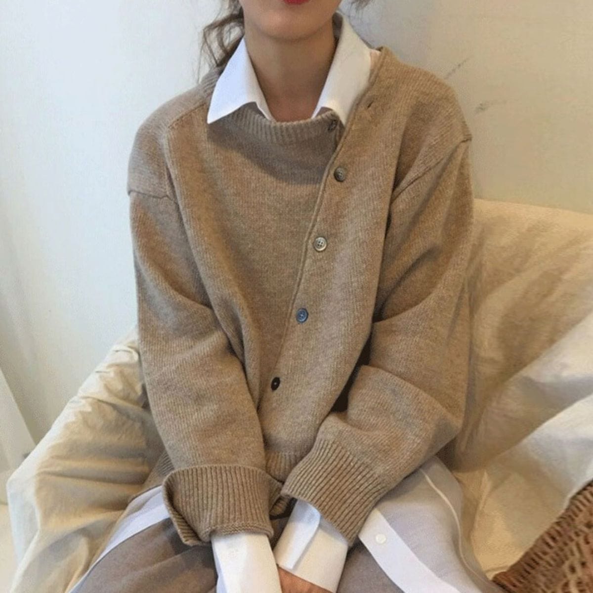 Chaqueta larga mujer de tejido ligero y corte elegante - Mavetta