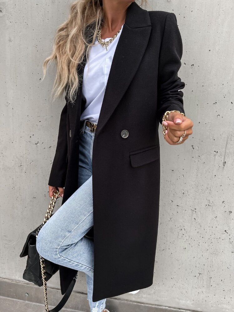 Abrigo invierno Mujer estilo elegante ajuste cómodo